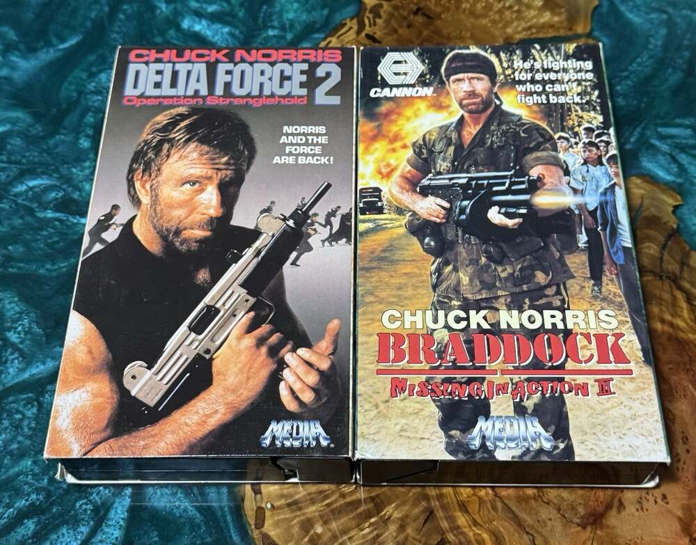 Braddock & Delta Force 2 (VHS, 1988) Cannon Media, Chuck Norris Action